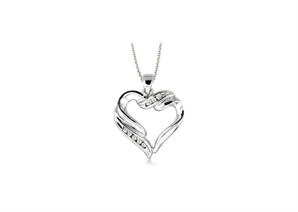 Rhodium Plated | Heart Pendants